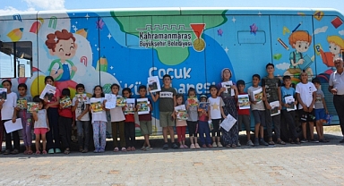 Mobil Kütüphane Yaz Tatilinde Miniklerle Buluşuyor