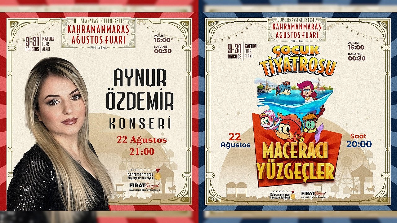 Ağustos Fuarı’nda Perşembe Günü Müzik Ziyafeti ve Yerli Animasyon Gösterisi