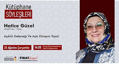 Araştırmacı Yazar Hatice Güzel, Kütüphane Söyleşileri'nde Edebiyatseverlerle Buluşuyor