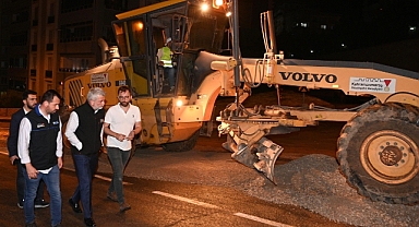 Başkan Görgel, Taşkınla Mücadele Ekiplerinin Çalışmalarını Yerinde İnceledi