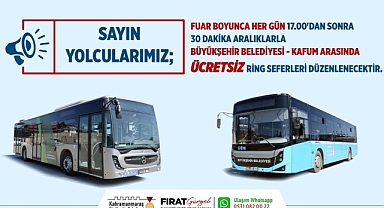 Büyükşehir Belediyesi'nden Fuar İçin Ücretsiz Ulaşım Hizmeti