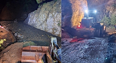 Büyükşehir Belediyesi, Onikişubat Kırsalında Heyelandan Kapanan Yolları Hızla Trafiğe Açtı