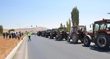 Kahramanmaraş’ta çiftçilerden ikinci eylem! Traktörlerle konvoy yaptılar!