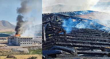 Kahramanmaraş’ta Emniyet Müdürlüğü binasının çatısında yangın!