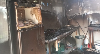 Kahramanmaraş'ta Konteyner İş Yerinde Yangın!