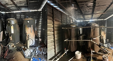 Kahramanmaraş'ta Konteyner Kentte Çıkan Yangın Korkuttu