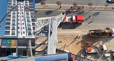 Kahramanmaraş’ta Yük Asansörü Şiddetli Rüzgara Dayanamadı