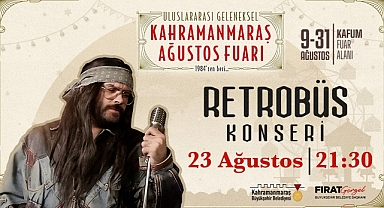 Retrobüs, Kahramanmaraş’ta Müzikseverlerle Buluşuyor