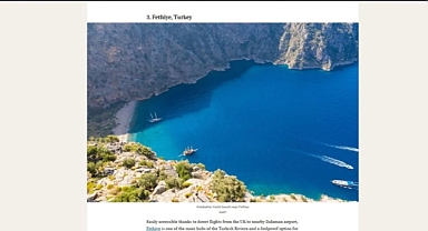 Fethiye, Dünyanın En İyi 3.cü Tatil Destinasyonu oldu!
