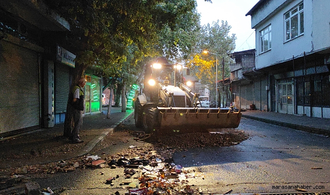 Kahramanmaraş sokakları gece boyu temizlendi!