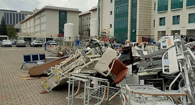 Kahramanmaraş’ta Milli Servet Çöp oldu! Hastane Bahçesinde Milyonluk İsraf!