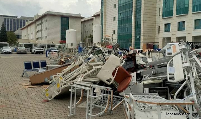Kahramanmaraş’ta Milli Servet Çöp oldu! Hastane Bahçesinde Milyonluk İsraf!