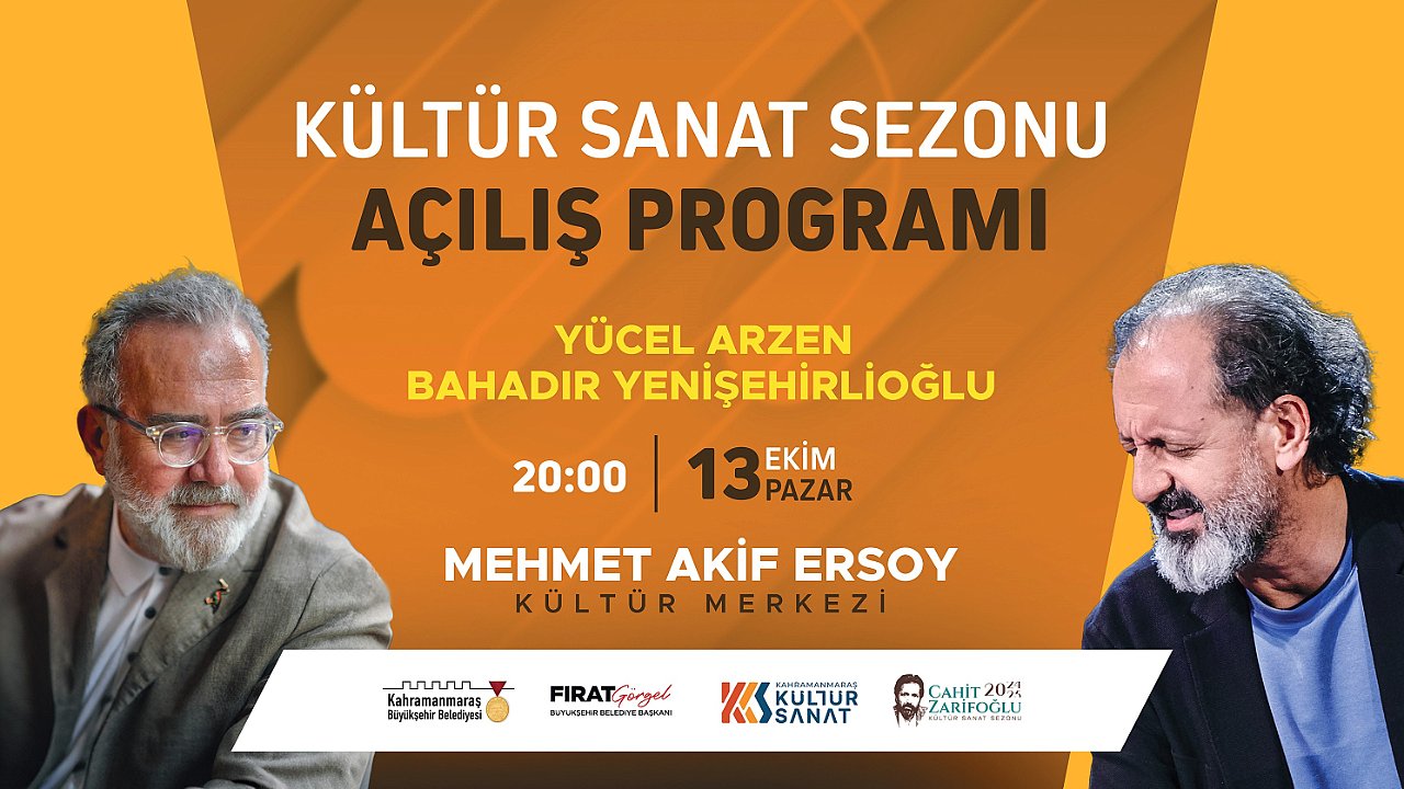 Cahit Zarifoğlu Kültür Sanat Sezonu başlıyor!