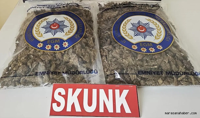 Kahramanmaraş’ta Narkotikten Skunk operasyonu!