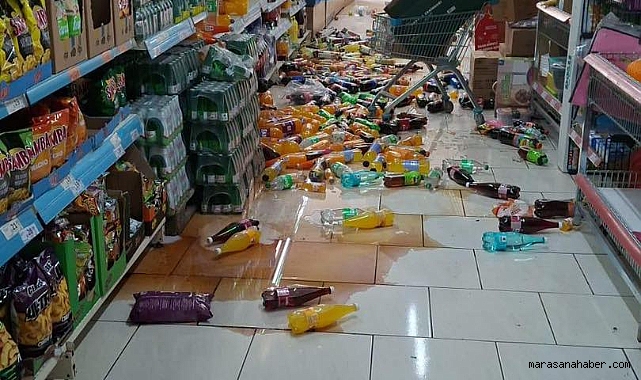 Malatya depremi Kahramanmaraş’ta rafları yıktı!