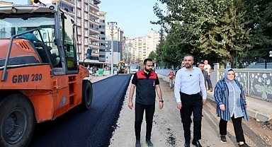 Onikişubat Belediyesi, asfaltlıyor Başkan Toptaş inceliyor!