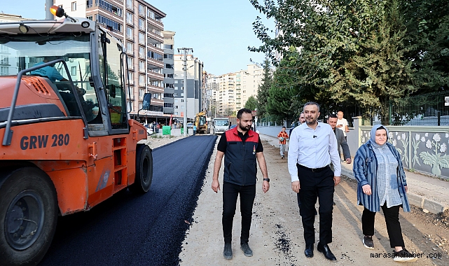 Onikişubat Belediyesi, asfaltlıyor Başkan Toptaş inceliyor!