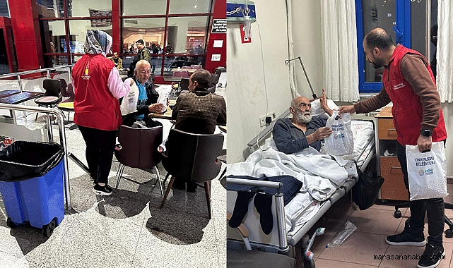 Onikişubat Belediyesi’nden hastalara moral desteği!