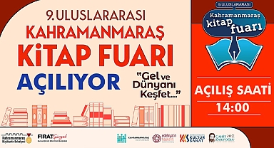 9. Uluslararası Kahramanmaraş Kitap Fuarı yarın kapılarını açıyor!