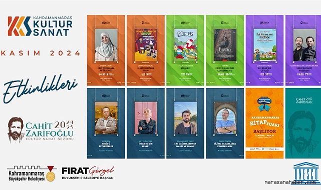 Kahramanmaraş Kasım’da kültür-sanata doyacak!