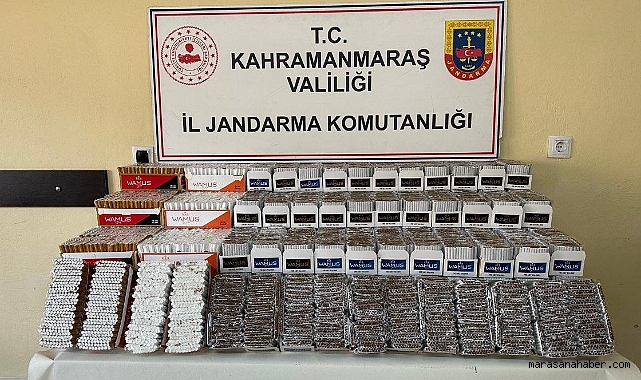 Kahramanmaraş’ta binlerce makaron ele geçirildi!