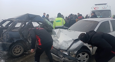 Kahramanmaraş'ta buzlu yolda kaza! Bir ölü 3 yaralı!