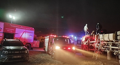 Kahramanmaraş’ta damperli kamyon TOKİ mevkiinde kaza yaptı!