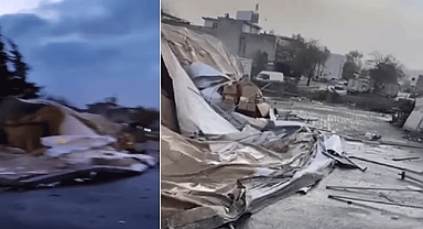 Kahramanmaraş’ta Esnafın çadırları yerle bir oldu!  “Bir çözüm bulamadılar yazıklar olsun