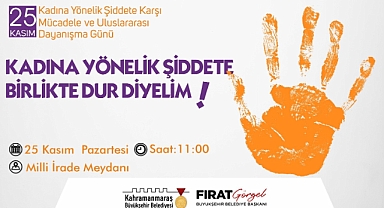 Kahramanmaraş’ta kadına şiddete karşı etkinlik!