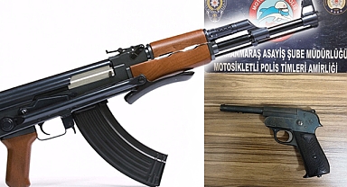Kahramanmaraş’ta keleş ve tarihi tabanca ele geçirildi!