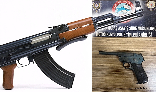 Kahramanmaraş’ta keleş ve tarihi tabanca ele geçirildi!