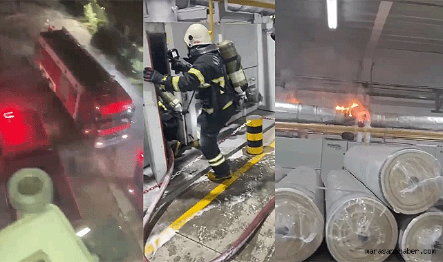 Kahramanmaraş’ta Tekstil Fabrikasında yangın paniği!