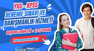 Kahramanmaraş’ta YKS ve KPSS adaylarına ödüllü deneme sınavı fırsatı!