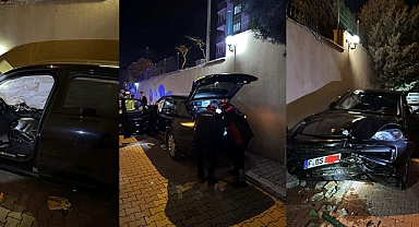 Kahramanmaraş’ta bir anlık hata milyonluk Porsche pert etti!