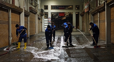 Kahramanmaraş’ta Kapalı Çarşı ve çevresinde kapsamlı temizlik!