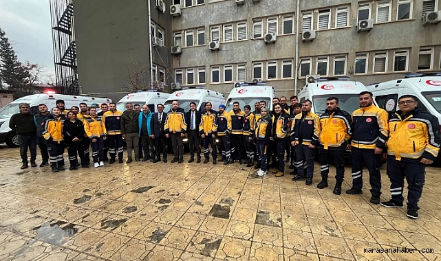 Kahramanmaraş’ta yeni ambulanslar hizmete girdi!