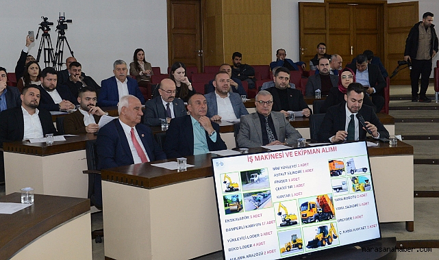 Kahramanmaraş’ta 32 madde görüşüldü! 43 iş makinesi alınacak