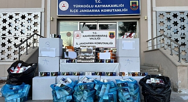 Kahramanmaraş'ta kaçakçılara baskın! Kutu kutu ele geçirildi!
