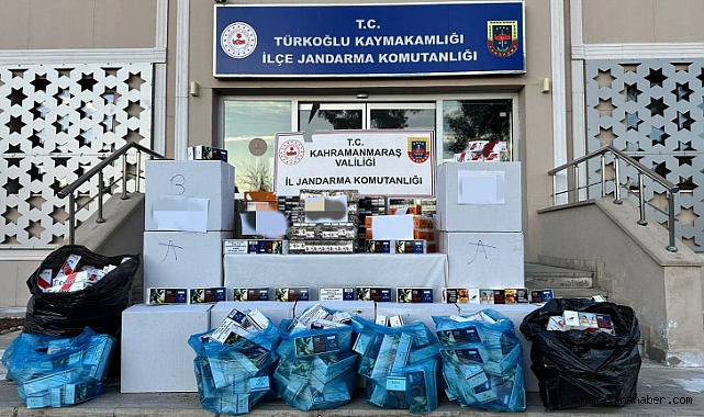 Kahramanmaraş'ta kaçakçılara baskın! Kutu kutu ele geçirildi!