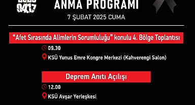 Deprem Şehitleri Anma Programı 7 Şubat’ta Noktalanacak!