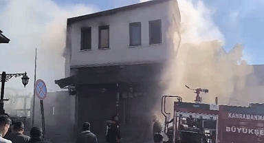 Kahramanmaraş’ta Demirciler Çarşısı’nda Yangın!