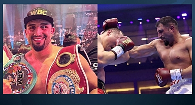 Kahramanmaraşlı boksör Agit Kabayel, Dünya Ağır Siklet Boks Şampiyonluk maçında Çinli rakibini nakavt ederek dünya şampiyonu oldu.