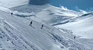 Palandöken’de çığ düştü!