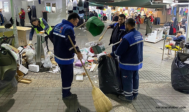 Kahramanmaraş alışveriş yaptı, onlar temizledi!