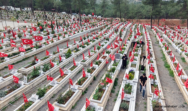 Kahramanmaraş’ta binlerce deprem şehidinin bulunduğu mezarlık bayrama hazır!