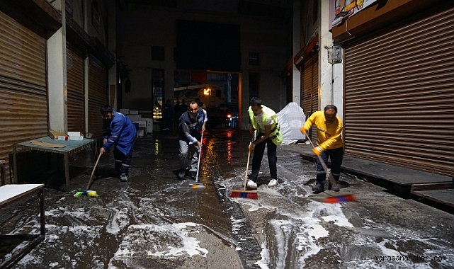 Kahramanmaraş’ta caddeler köşe bucak yıkandı!