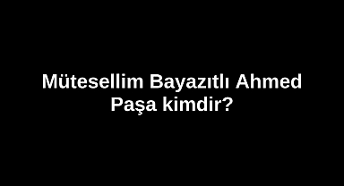 Mütesellim Bayazıtlı Ahmed Paşa kimdir?