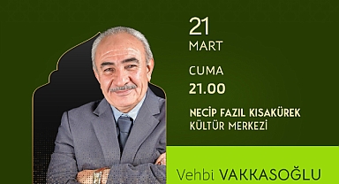 Vakkasoğlu, NFK’da Edebiyatseverlere Seslenecek!