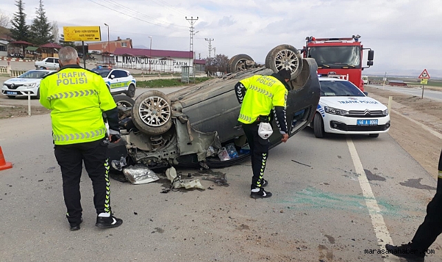 Afşin'de Sanayi Sitesi Yakınında Trafik Kazası: 2 Kişi Yaralandı