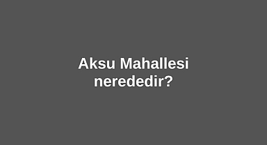 Aksu TV nerenin kanalı?